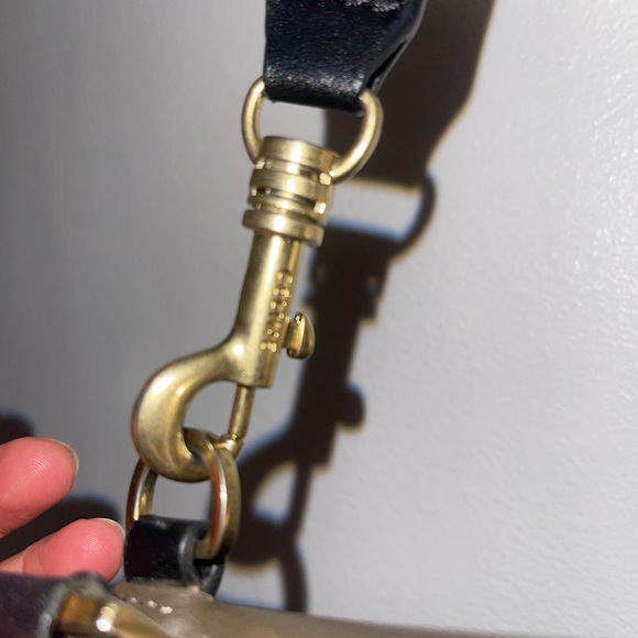 Authentic Celine trapeze crossbody hand bag Black and Blue Leather Bag - Picture 13 of 14